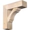 Ekena Millwork Olympic Block Smooth Bracket w/ Offset Brace, Douglas Fir, 7 1/2"W x 24"D x 24"H BKT0806X24X24OLY05SDF - alternate 1